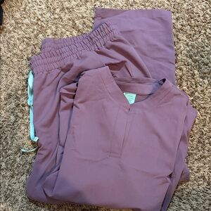 Purple Garde Malade Scrub Set